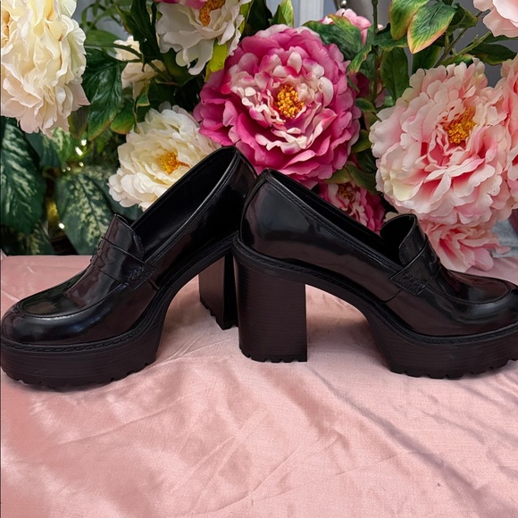 Madden Girl Shoes - Madden Girl Glossy Black Platform Shoes